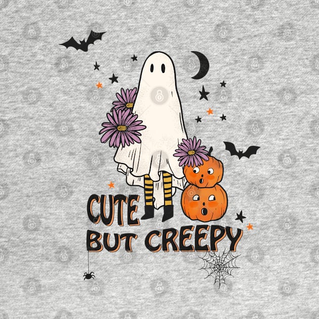 Cute But Creepy Halloween Ghost by Hypnotic Highs